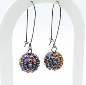 4/24$  Disco Ball Style Dangle Earrings